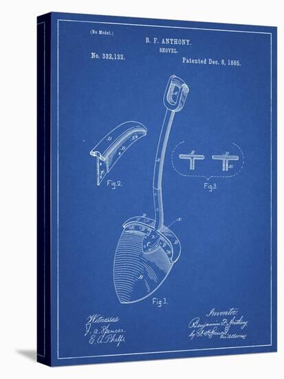 PP976-Blueprint Original Shovel Patent 1885 Patent Poster-Cole Borders-Premier Image Canvas