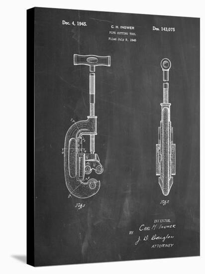 PP986-Chalkboard Pipe Cutting Tool Patent Poster-Cole Borders-Premier Image Canvas