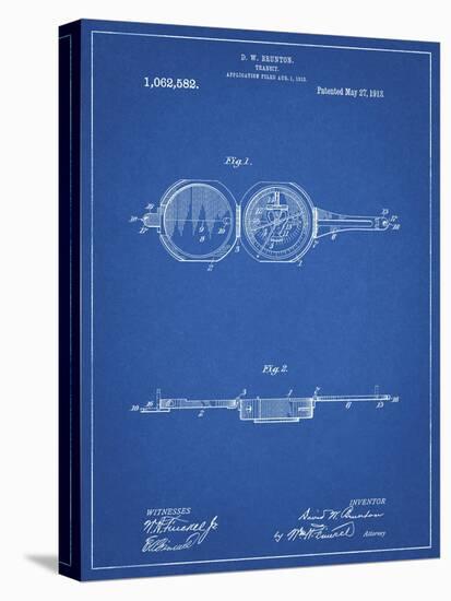 PP992-Blueprint Pocket Transit Compass 1919 Patent Poster-Cole Borders-Premier Image Canvas