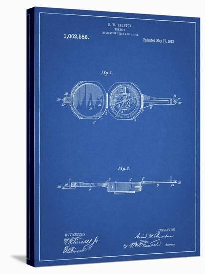 PP992-Blueprint Pocket Transit Compass 1919 Patent Poster-Cole Borders-Premier Image Canvas