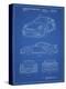 PP994-Blueprint Porsche 911 with Spoiler Patent Poster-Cole Borders-Premier Image Canvas