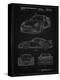 PP994-Vintage Black Porsche 911 with Spoiler Patent Poster-Cole Borders-Premier Image Canvas