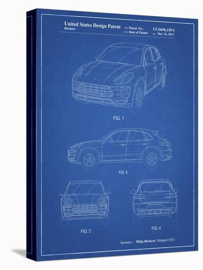 PP995-Blueprint Porsche Cayenne Patent Poster-Cole Borders-Premier Image Canvas
