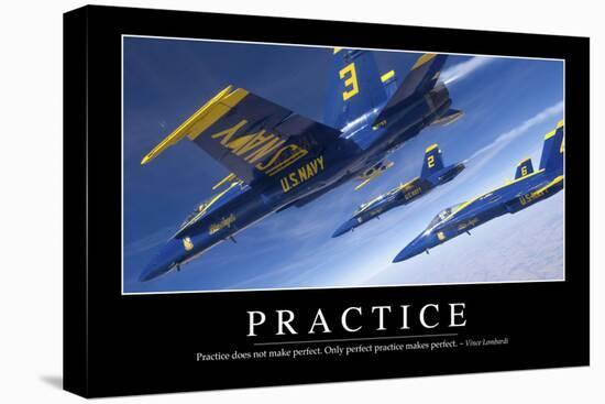Practice: Inspirational Quote and Motivational Poster-null-Premier Image Canvas