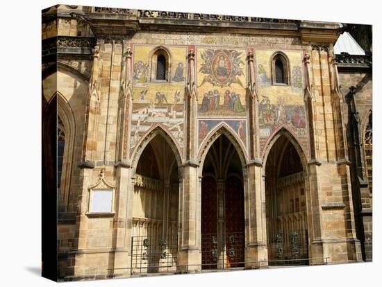 Prague. St. Vitus Cathedral. the Golden Gate. Mosaic of the Last Judgement (1372)-Nicoletto Semitecolo-Premier Image Canvas