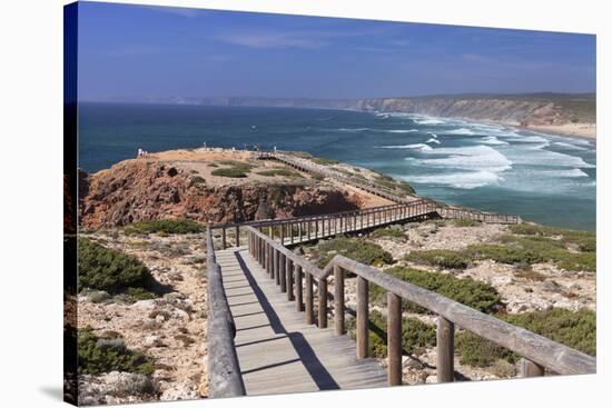 Praia da Borderia beach, Carrapateira, Costa Vicentina, west coast, Algarve, Portugal, Europe-Markus Lange-Premier Image Canvas