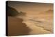 Praia Das Toninhas in Ubatuba at Sunrise, with the Serra Do Mar Mountain Range in the Background-Alex Saberi-Premier Image Canvas
