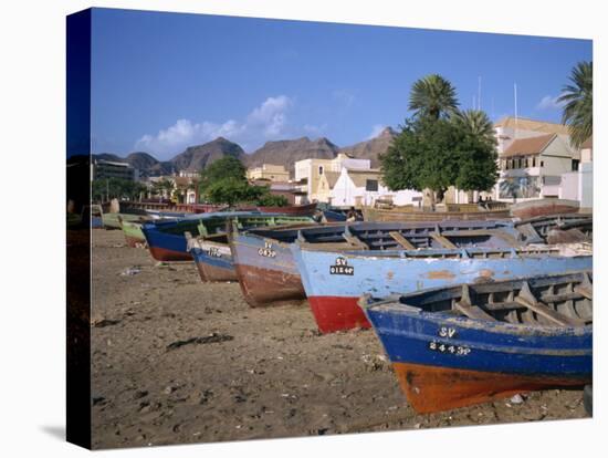 Praia Do Bote in the Town of Mindelo, on Sao Vicente Island, Cape Verde Islands, Atlantic-Renner Geoff-Premier Image Canvas