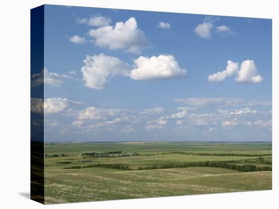 Prairie Farmland, North Dakota, USA-Tony Waltham-Premier Image Canvas