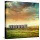 Prairie Grain Silos in Late Summer-Sandralise-Premier Image Canvas