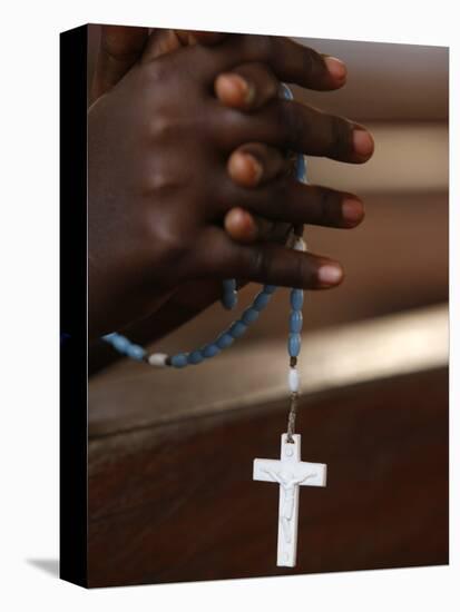 Prayer Beads, Togoville, Togo, West Africa, Africa-null-Premier Image Canvas