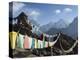 Prayer Flags, View From Gokyo Ri, 5483M, Gokyo, Sagarmatha National Park, Himalayas-Christian Kober-Premier Image Canvas