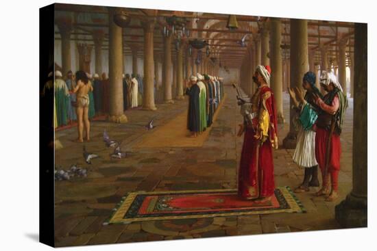 Prayer in a Mosque-Jean Leon Gerome-Stretched Canvas