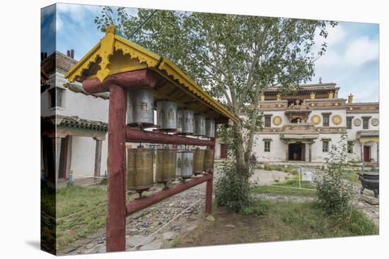 Prayer wheels in the gardens of Erdene Zuu Buddhist Monastery, Harhorin, South Hangay province, Mon-Francesco Vaninetti-Premier Image Canvas