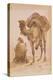 Praying Arab with a Secured Camel-Ippolito Caffi-Premier Image Canvas