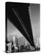 Pre 9/11 View Beneath the Brooklyn Bridge Facing Lower Manhattan-Alfred Eisenstaedt-Premier Image Canvas