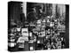 Pre-Christmas Holiday Traffic on 57th Avenue, Teeming with Double Decker Busses, Trucks and Cars-Andreas Feininger-Premier Image Canvas