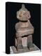 Pre-Columbian pottery statuette of the Mayan god Mictantecuan-Unknown-Premier Image Canvas