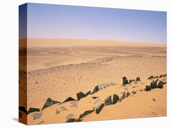 Pre-Islamic Settlement, Messak Mellet, Southwest Desert, Libya, North Africa, Africa-Nico Tondini-Premier Image Canvas