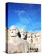 Preamble to US Constitution Above Mount Rushmore-Joseph Sohm-Premier Image Canvas