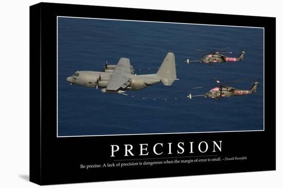 Precision: Inspirational Quote and Motivational Poster-null-Premier Image Canvas