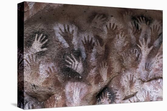 Prehistoric art : cave with hand prints Cave of the Hands-null-Premier Image Canvas