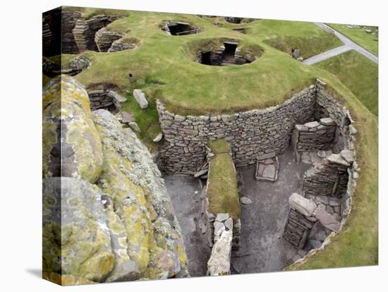 Prehistoric Dwellings at Jarlshof, Sumburgh, Shetland, Shetland Islands, Scotland, United Kingdom, -David Lomax-Premier Image Canvas