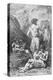 Prehistoric Men Depicting Deer-Emile Antoine Bayard-Premier Image Canvas