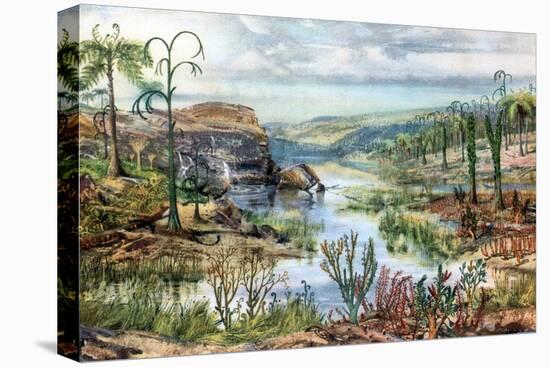 Prehistoric, Middle Devonian Landscape-Science Source-Premier Image Canvas