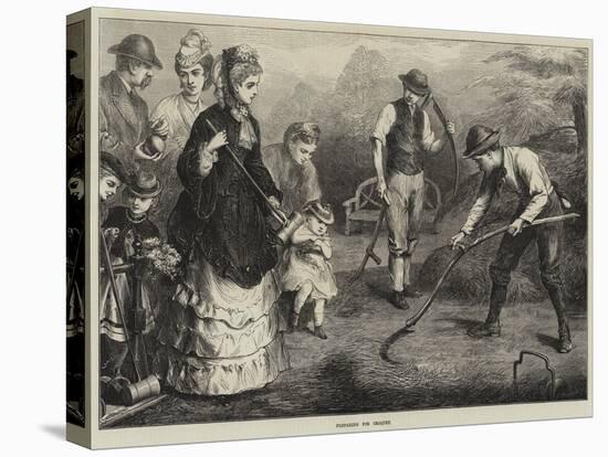 Preparing for Croquet-Edward Hughes-Premier Image Canvas