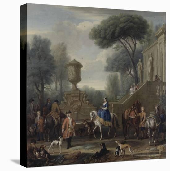 Preparing for the Hunt, C.1740-50-John Wootton-Premier Image Canvas