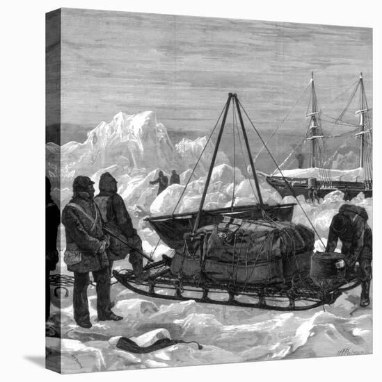 Preparing to Start on a Sledge Trip in the Arctic, 1875-W Palmer-Premier Image Canvas