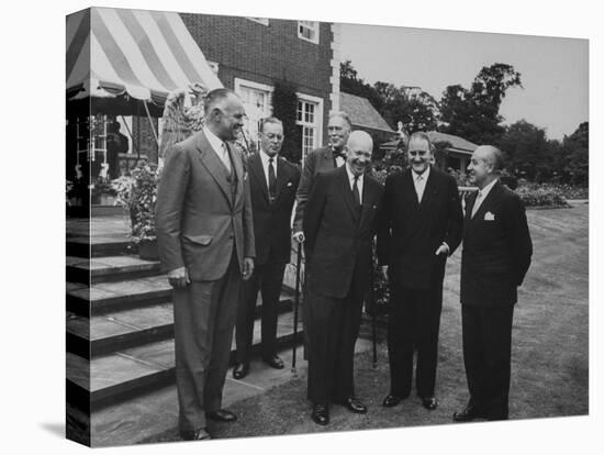 Pres. Dwight D. Eisenhower During His Visit-Ed Clark-Premier Image Canvas