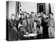 Pres Franklin Roosevelt and Honor Scouts on 27th Anniversary of Boy Scouts Founding, Feb 8, 1937-null-Stretched Canvas