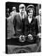 Pres John and Jacqueline Kennedy Leaving Newport's St Mary's Church Where They Attended Mass-null-Stretched Canvas