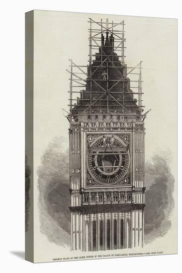 Present State of the Clock Tower of the Palace of Parliament, Westminster-null-Premier Image Canvas