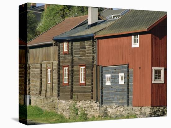 Preserved Miners' Houses, World Heritage Site of Roros, Trondelag, Norway, Scandinavia, Europe-Anthony Waltham-Premier Image Canvas