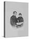 President Abraham Lincoln and His Son Tad Lincoln Looking at a Book-Stocktrek Images-Premier Image Canvas