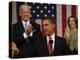 President Barack Obama Acknowledges Applause before His Address to a Joint Session of Congress-null-Premier Image Canvas