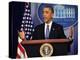 President Barack Obama at a News Conference, Brady Press Briefing Room-Dennis Brack-Premier Image Canvas