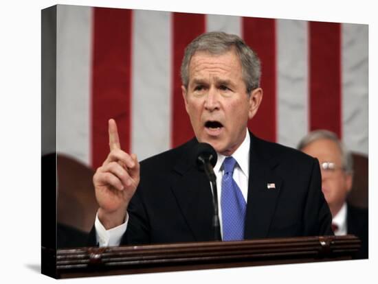 President Bush Delivers His Fifth State of the Union Speech-null-Premier Image Canvas