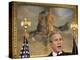 President Bush Delivers His Live Radio Address in the Roosevelt Room at the White House-null-Premier Image Canvas