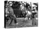 President Eisenhower Adds a Little 'Body English' to David Eisenhower's Golf Swing-null-Stretched Canvas