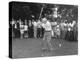 President Eisenhower Teeing Off on a Golf Course, Summer 1957-null-Stretched Canvas