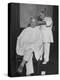 President Harry S. Truman Getting a Haircut-George Skadding-Premier Image Canvas
