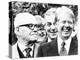President Jimmy Carter and Afl-Cio President George Meany, Dec-null-Stretched Canvas