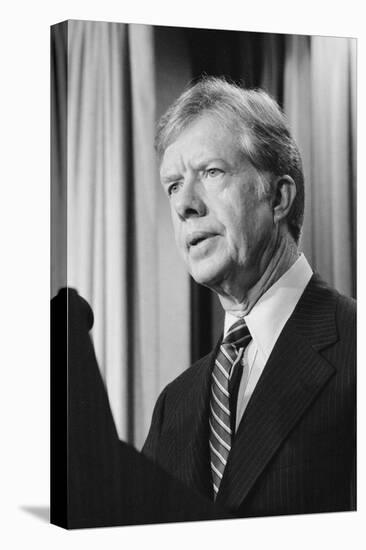 President Jimmy Carter announces sanctions against Iran in retaliation for taking US hostages, 1980-Marion S. Trikosko-Premier Image Canvas