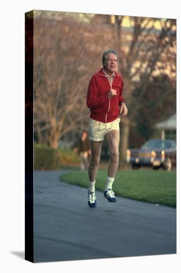 President Jimmy Carter Jogging. Nov. 20 1978-null-Stretched Canvas