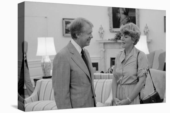 President Jimmy Carter with Congresswoman Geraldine Ferraro, Ca. 1979-null-Stretched Canvas