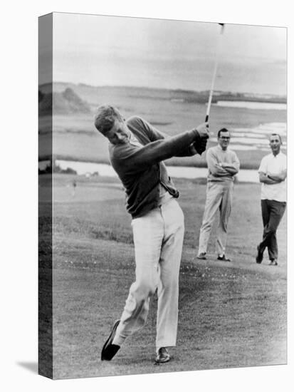 President John Kennedy Playing Golf at Hyannis Port. July 20, 1963-null-Stretched Canvas